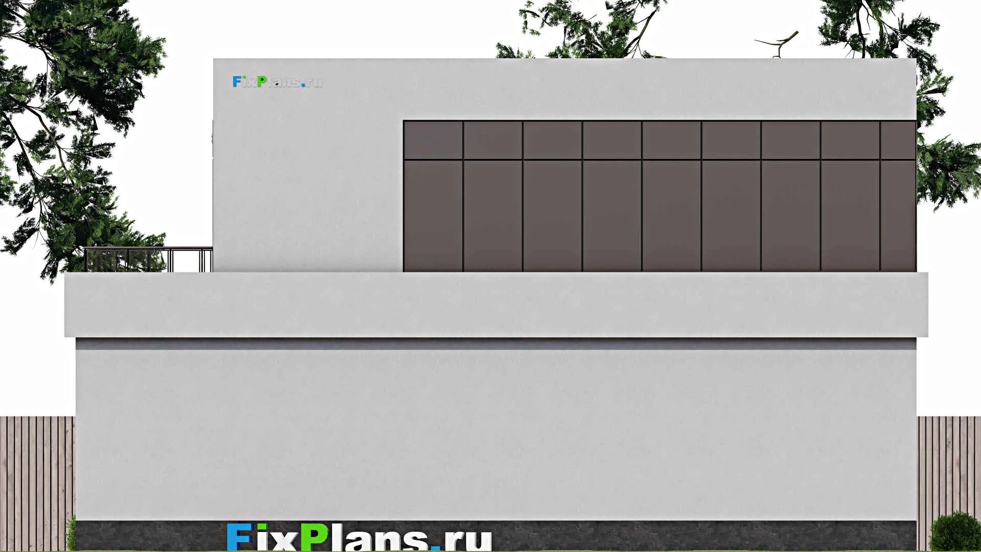 F-1889 - Проект двухэтажного дома 11 на 15, площадью 200 м² с балконом и 3 спальнями