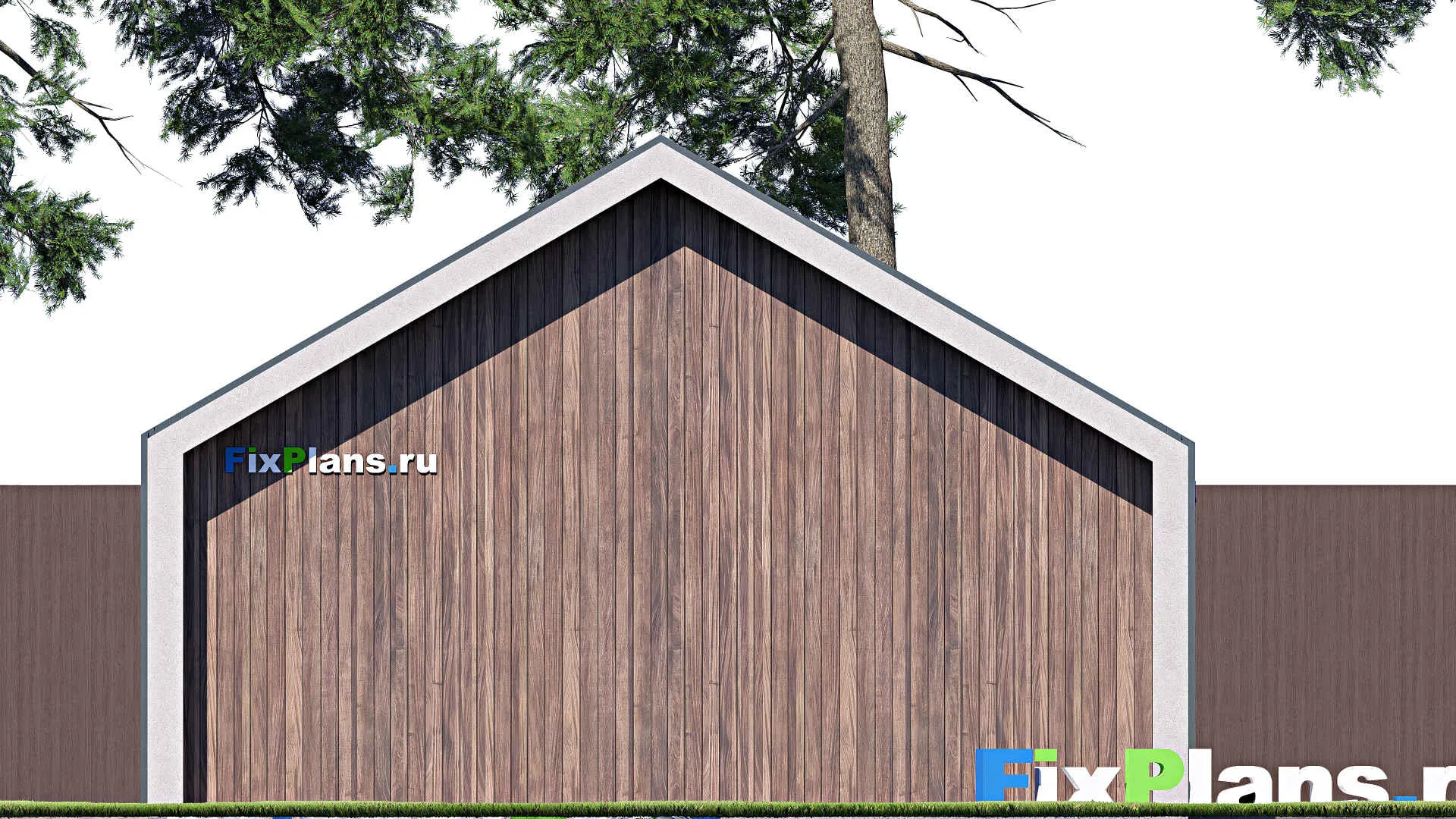 F-21005 - Проект гаража 8 на 8, площадью 50 м² на 2 машиноместа