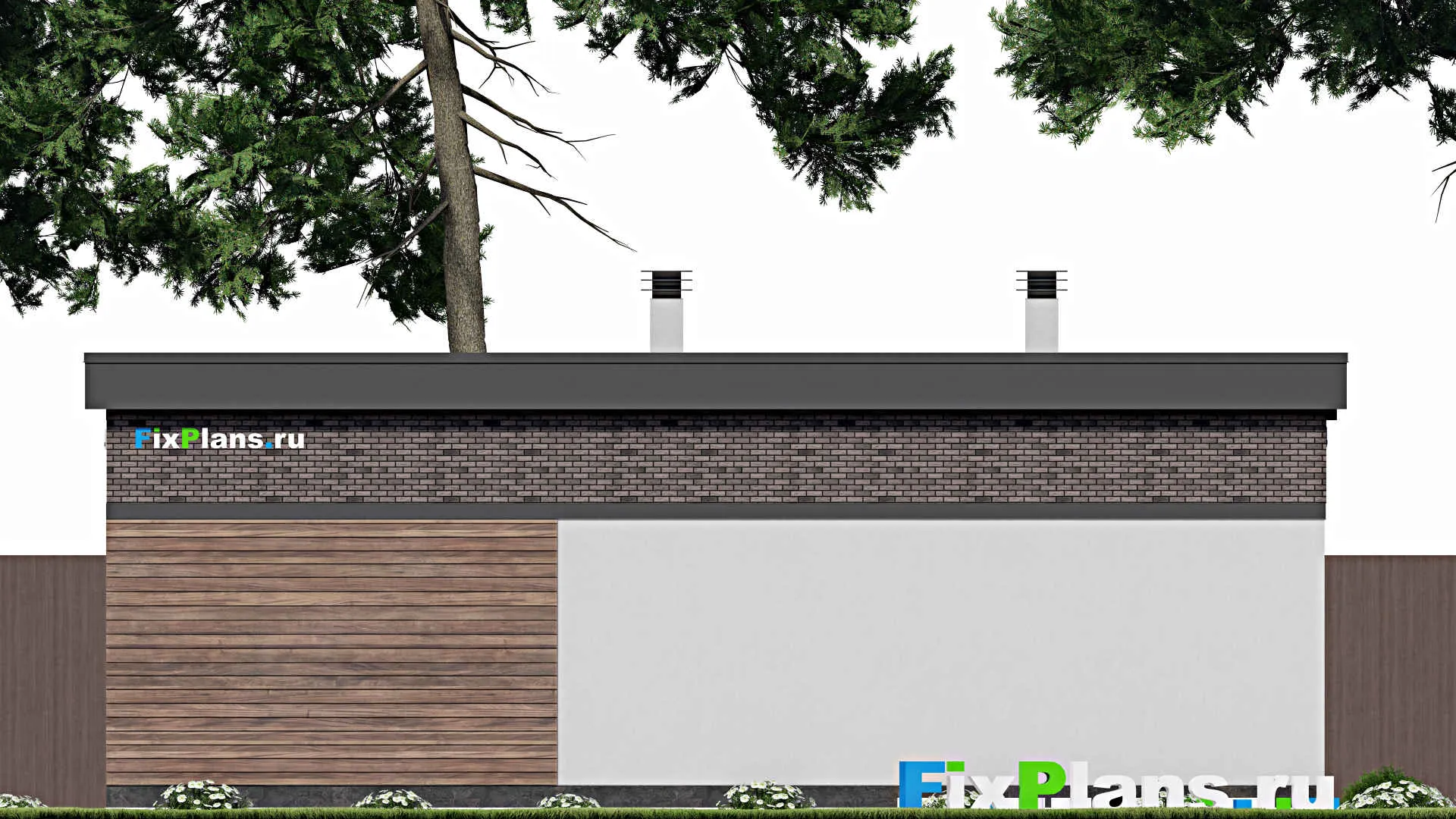 F-8846 - Проект бани 6 на 11, площадью 40 м² с санузлом