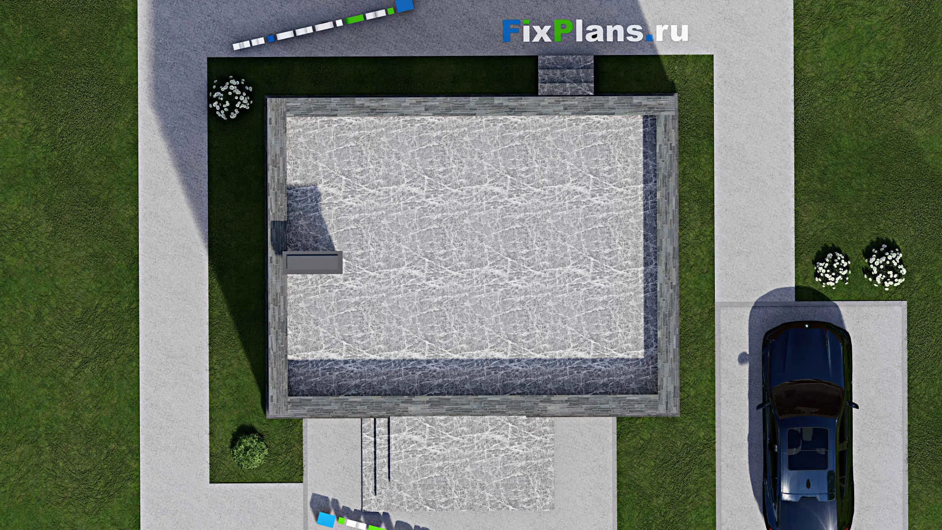 F-11483 - Проект двухэтажного дома 9 на 9, площадью 100 м² с 3 спальнями