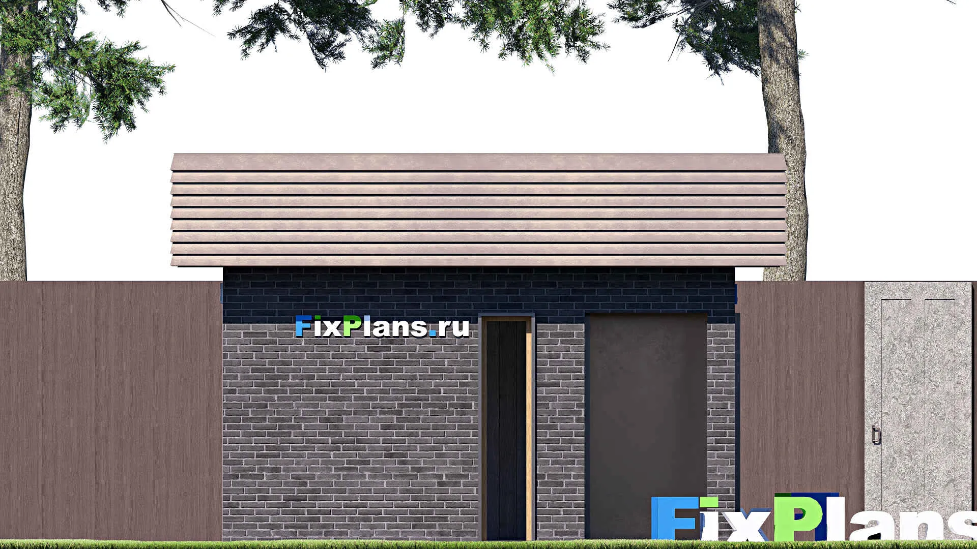 F-21077 - Проект гаража 5 на 9, площадью 30 м² на 1 машиноместо