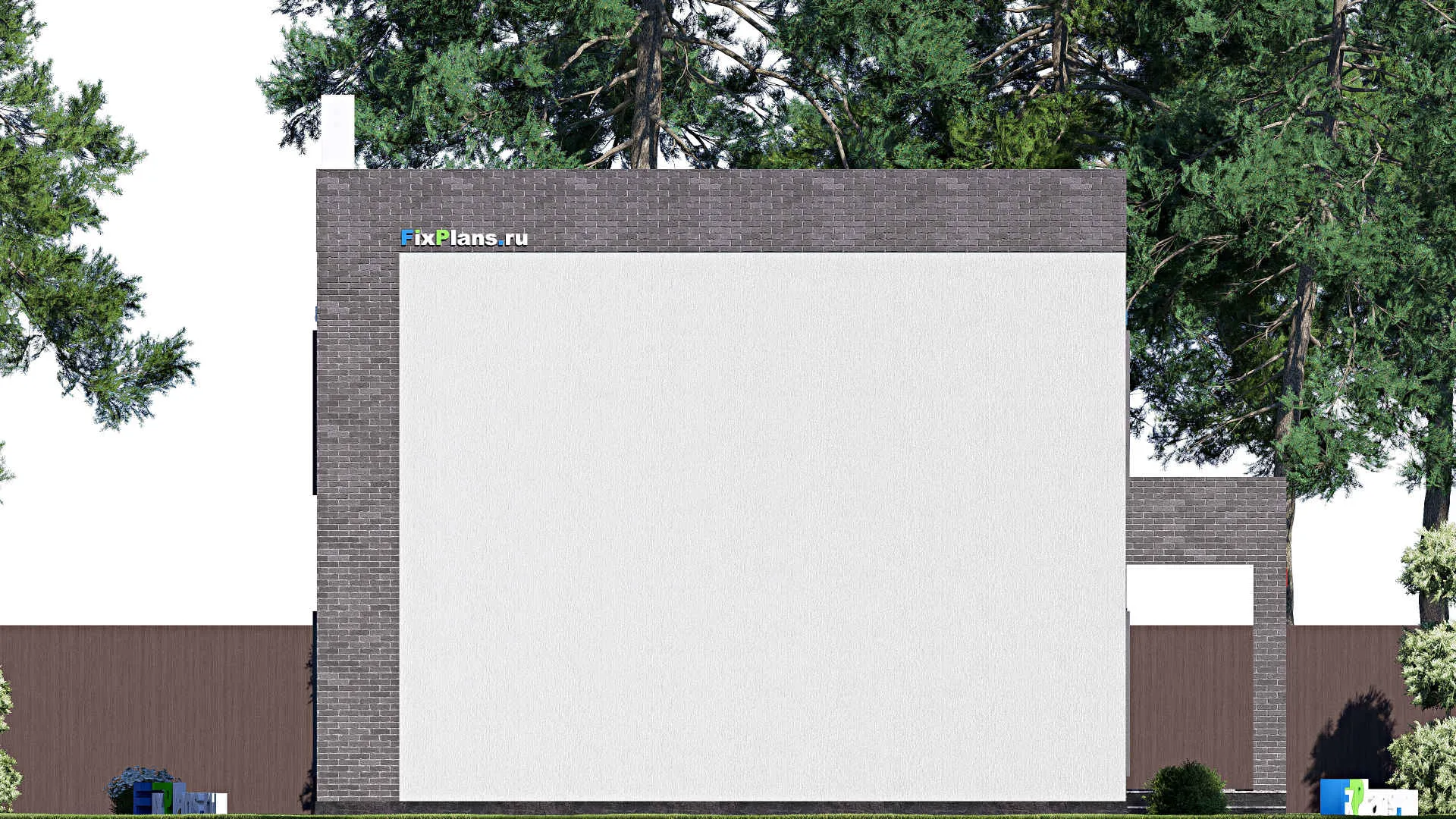 F-19691 - Проект двухэтажного дома 12 на 20, площадью 310 м² с баней, бассейном и 4 спальнями