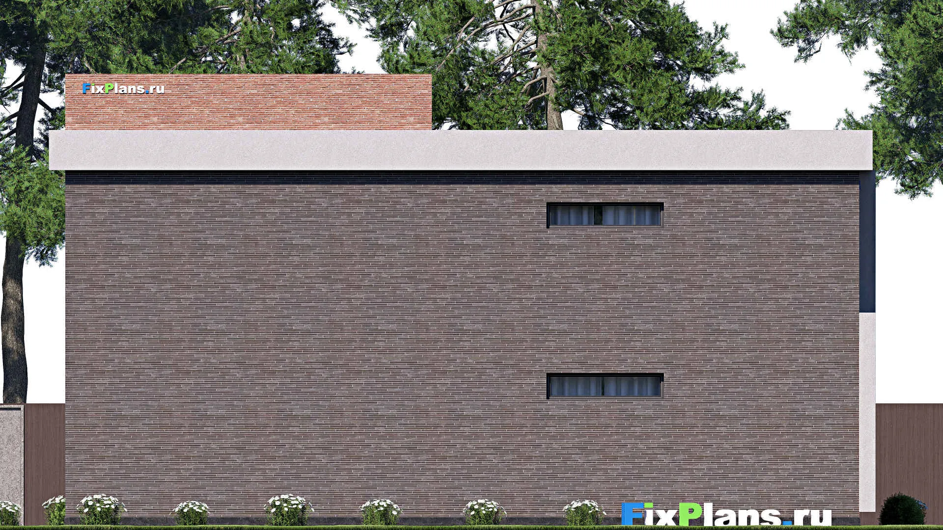 F-18449 - Планы двухэтажного дома 7 на 15, площадью 130 м² с балконом и 4 спальнями