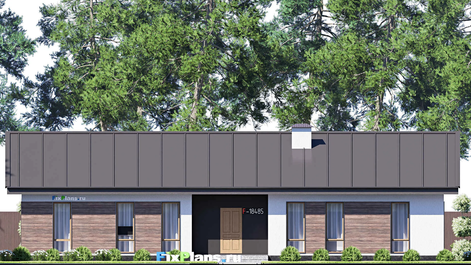 F-18485 - Проект одноэтажного дома 10 на 20, площадью 150 м² с 3 спальнями